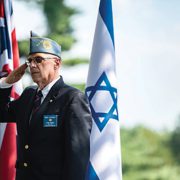 National Commander Barry Lischinsky at Orde Wingate Ceremony Arlington National Cemetery. Photo Courtesy of Arlington National Cemetery